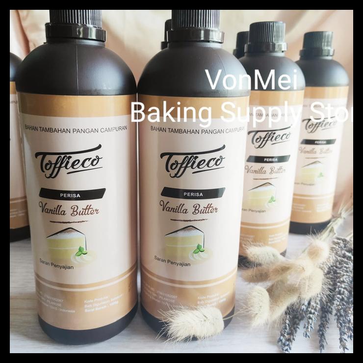 

Toffieco Vanilla Butter Paste Perisa Pasta Vanila Buter 1000 1Kg Liter