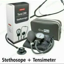 Tensimeter aneroid onemed + Stetoskop onemed 1set / tensimeter manual / Tensimeter manual + stetosco