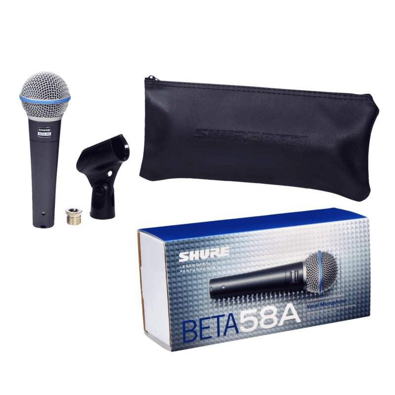 MIC SHURE BETA 58A MICROPHONE MIC KABEL SHURE