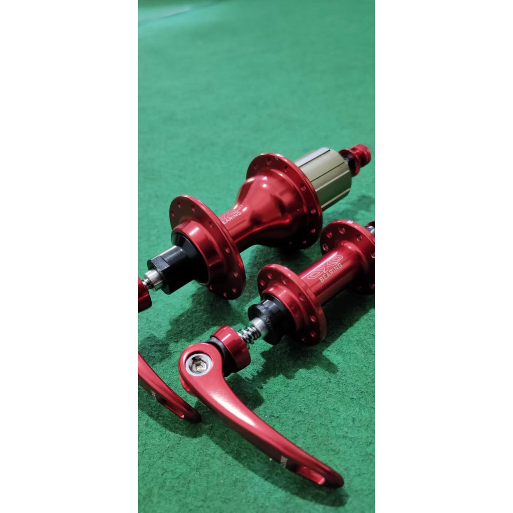 Hub Freebub OXO Strummer V-Brake 20H/24H QR RED sepeda lipat
