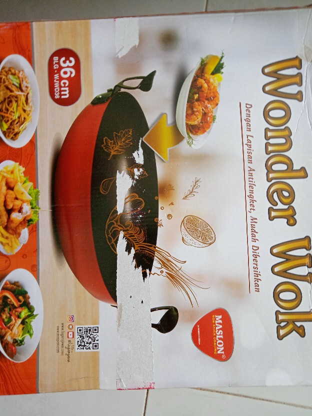 Wajan Wonder Wok Maslon 27cm, 30cm, 33cm, 36cm