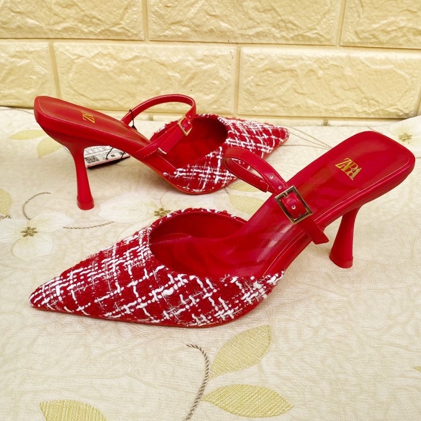 Sepatu ZR-139 Fabric Heels