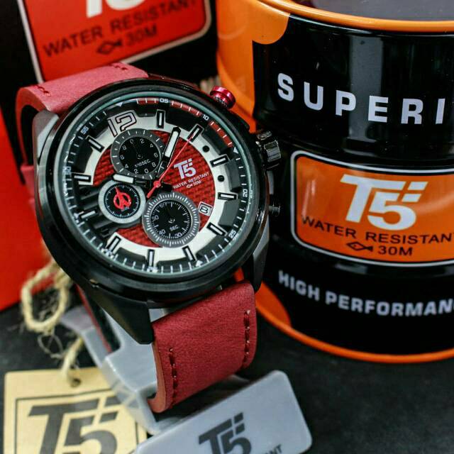 Jam T5 H3704 original chronograph bergaransi free tin box