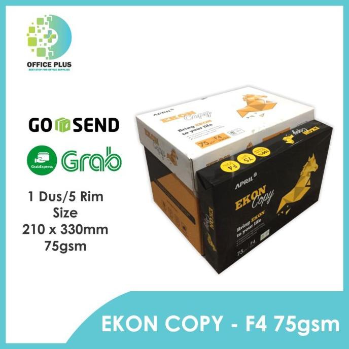 

Kertas F4 HVS 75 gram - BMO (1 Dus/5 Rim) KERTAS FOLIO
