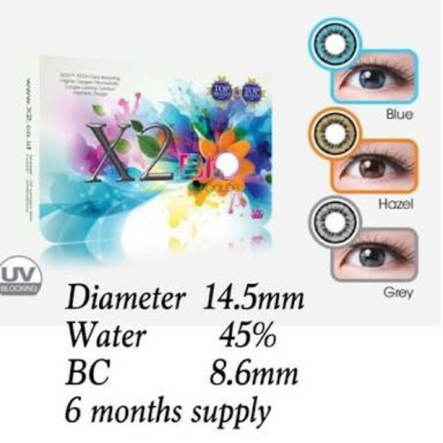 Softlens X2 Bio Color - Softlen X2 - Soflen X2 Murah - Soflen Warna