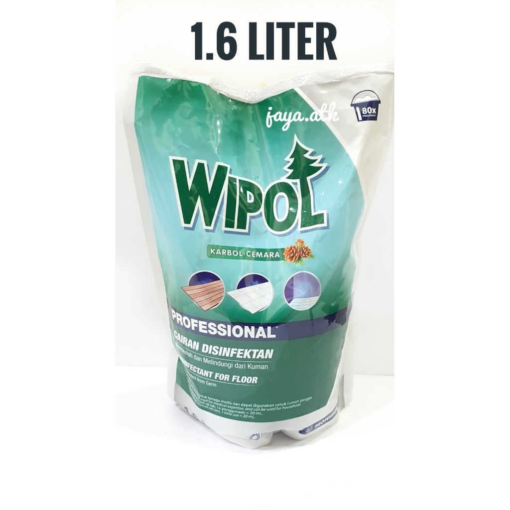 KARBOL LANTAI PEMBERSIH LANTAI WIPOL DESINFEKTAN 1,6 LITER REFILL ISI ULANG WIPOL DISINFEKTAN 1.6 L