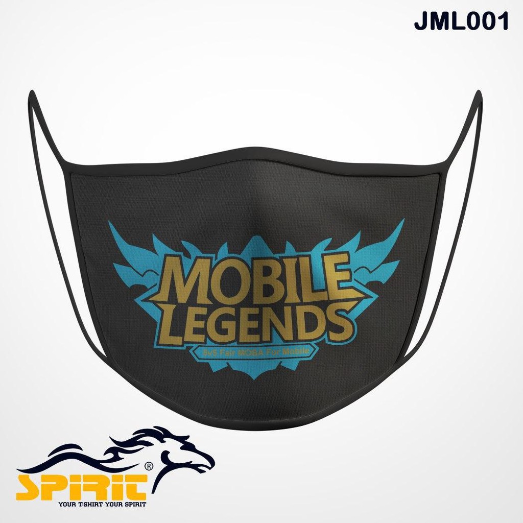 [GROSIR] Masker Kain Custom Sablon game mobile legend satuan Grosiran Murah