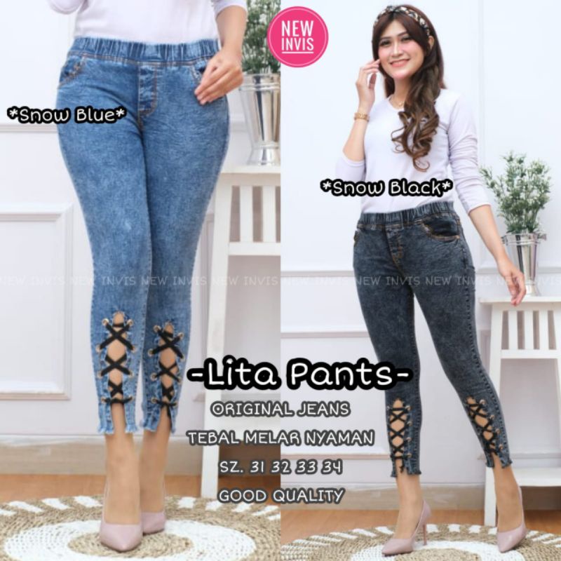 LITA PANTS JEANS ORI BY NEW INVIS (100% REAL PICT BY INVIS)