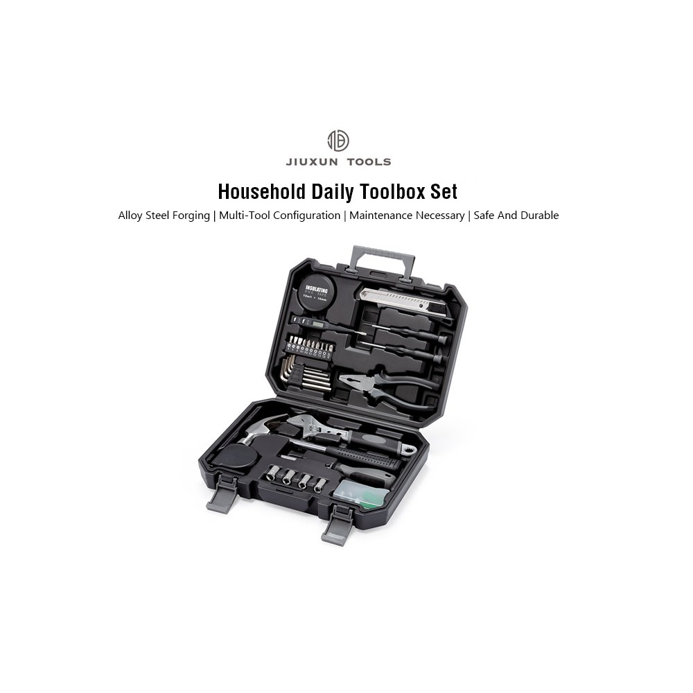 JIUXUN TOOLS 60-in-1 Home Repair Set Toolkit - Set Alat Tukang 60 in 1