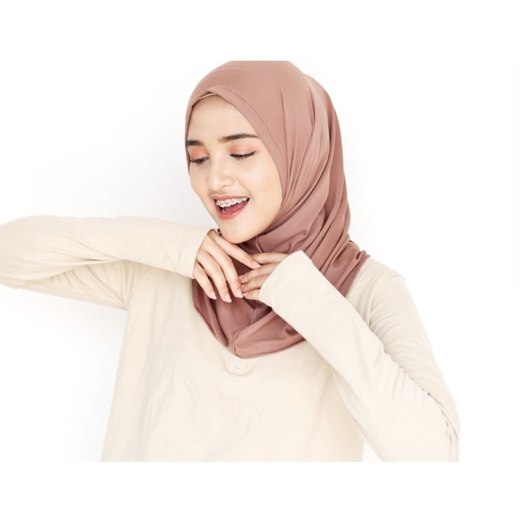 NON PET Hijab Sport Non Pet Olahraga Volly Sehari-hari Bahan Jersey Pusatgrosir_solo