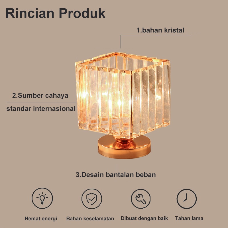 Golden LED Lampu plafon ceiling kristal kotak kristal kotak modern crystal Lampu kristal kanopi lampu lorong