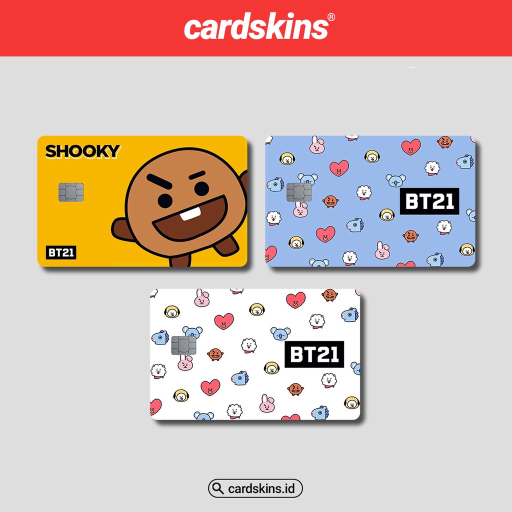 STICKER SKIN CARD BT21 SPECIAL HOLOGRAM LOVE | GARSKIN / STICKER KARTU ATM / SKIN KARTU ATM / DEBIT / CREDIT / EMONEY / FLAZZ | CARDSKINS