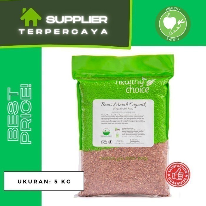 

Healthy Choice Beras Merah Organik 5kg | Beras Diet - Diabetes Organic