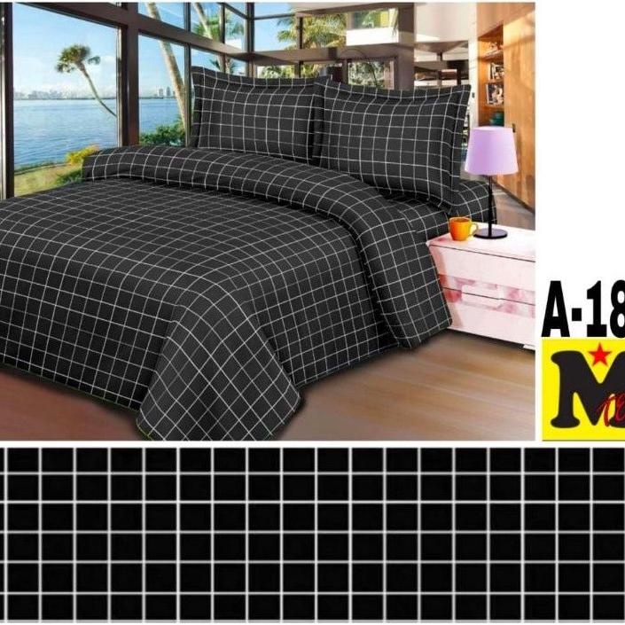 SPREI KOTAK SPREI MOTIF AESTHETIC UKURAN 180X200/160X200/120X200 KOTAK KOTAK TERLARISS...,,,,,