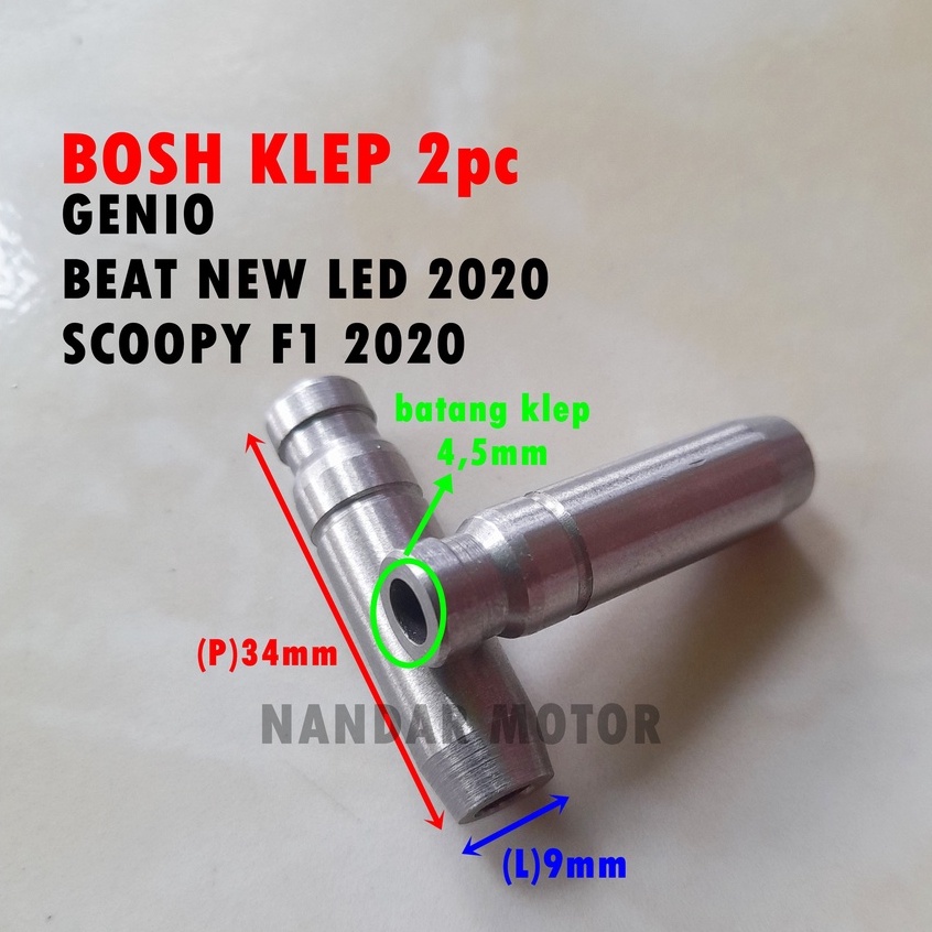 BOSH KLEP GENIO BEAT NEW LED SCOOPY LED 2021 2022 BEAT STREET 2020 BOS KLEP 2pc