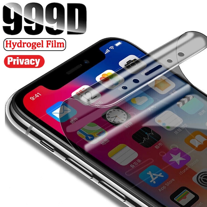 1Pcs Anti-Spy Soft Hydrogel Film for IPhone IPhone 11 12 Pro Max Mini Privacy Screen Protectors for IPhone 7 8 Plus X XS Max XR SE 2020 Not Glass