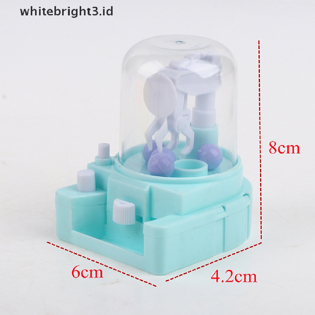 (whitebright3.id) Mainan Interaktif Mesin Capit Boneka Mini Untuk Anak