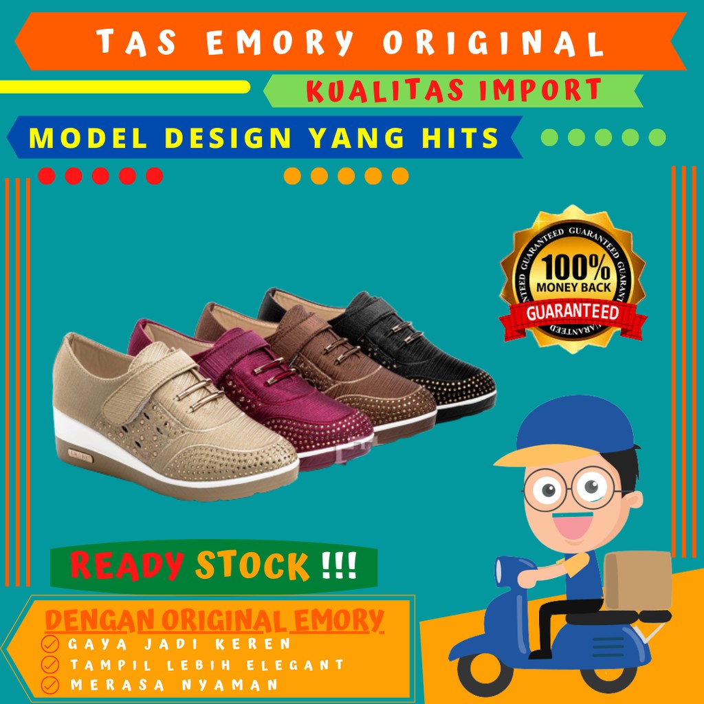 SEPATU WEDGES EMORY ARMIRA 2157 ORIGINAL BRAND 100% DI JAMIN WOMEN SHOES IMPORT DIKIRIM DARI BANDUNG