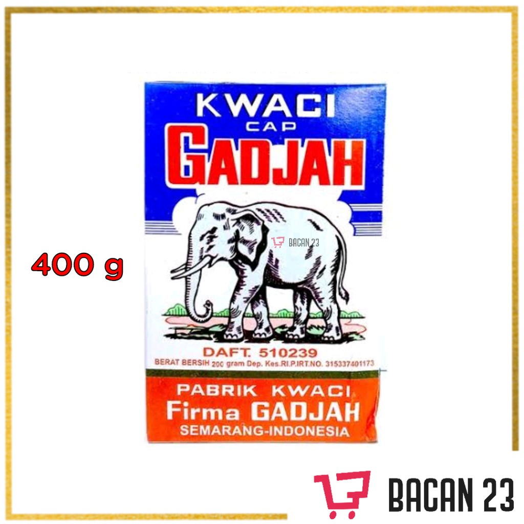 Kwaci Cap Gadjah (400gr) / Kuaci Biji Semangka Cap Gajah / Bacan 23 - Bacan23