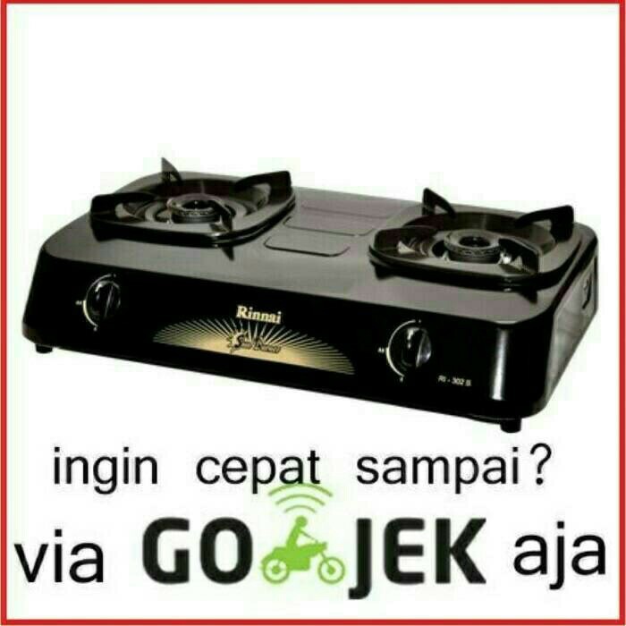 Kompor Gas Rinnai 302 S 2 Tungku. Baru & Bergaransi Resmi