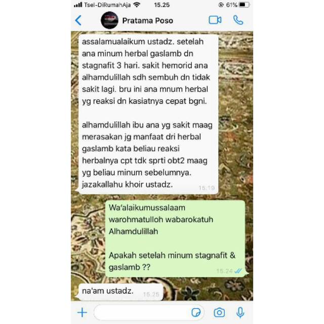 STAGNAFIT dan GASLAMB untukHEMORID