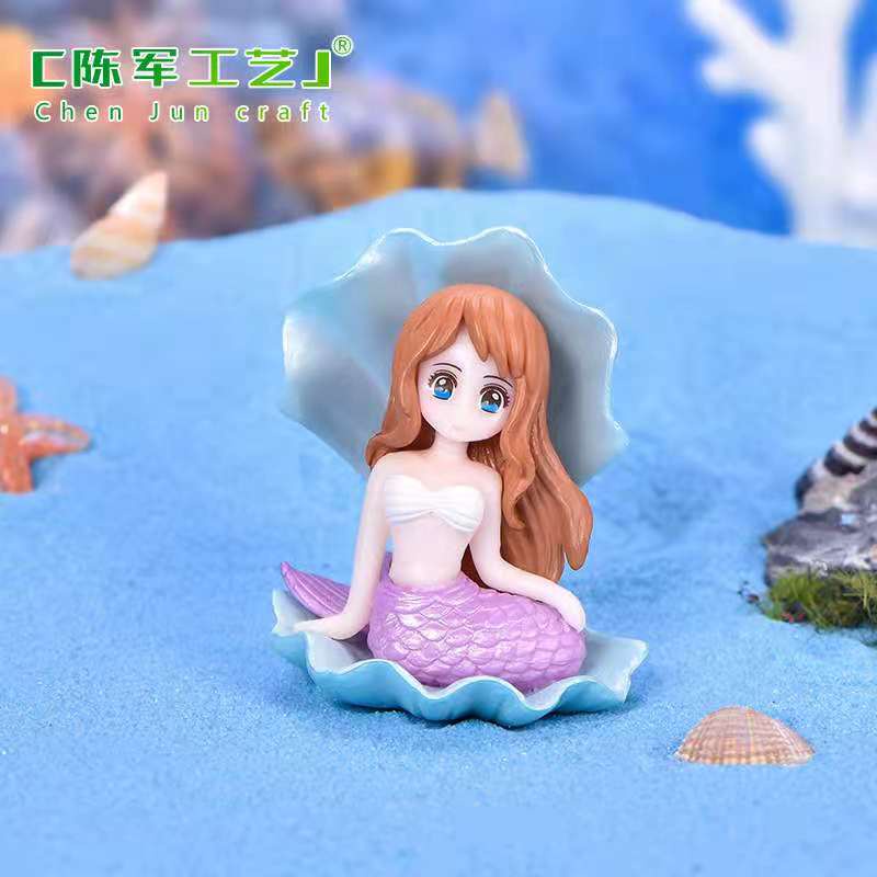 Cake Topper Figure Hiasan Kue Karakter Type Mermaid Putri Duyung /Pcs