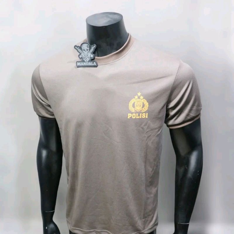 Kaos Dalam polri Bahan Dryfit / Kaos polri Bahan jersey adem / Kaos polisi dryfit