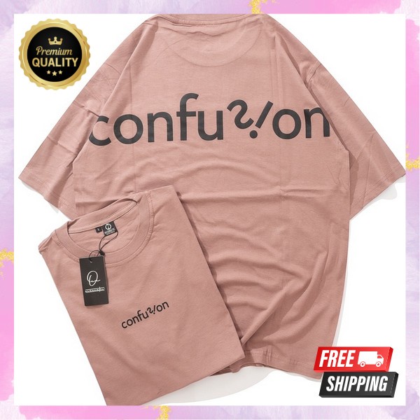 Shirt Korean Style Baju Santai Wanita Kaos Super Oversize Outfit Remaja Fashionable Atasan Termurah 