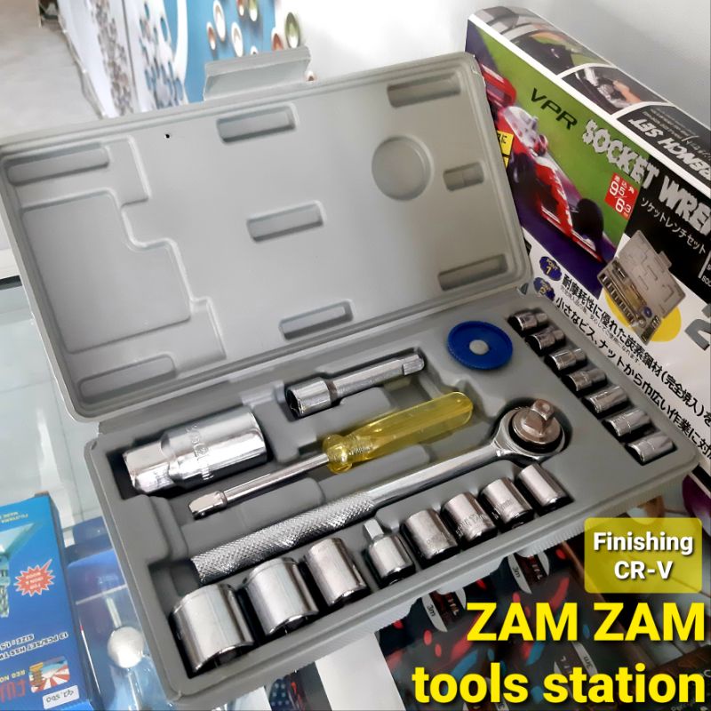 Kunci Sok 21 Pcs Socket Wrench Set VPR Shock Multiguna