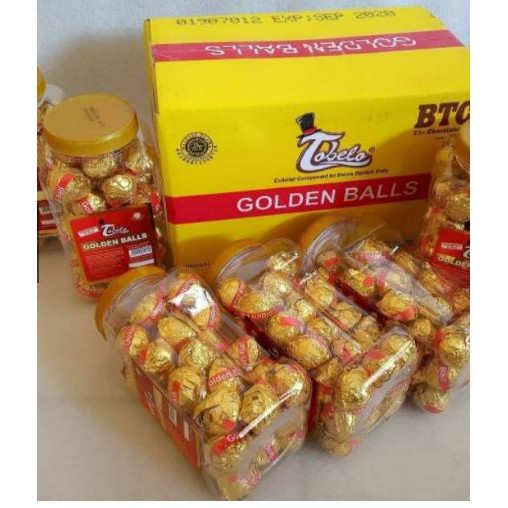 

Tobelo golden balls coklat isi 45 coklat bulet