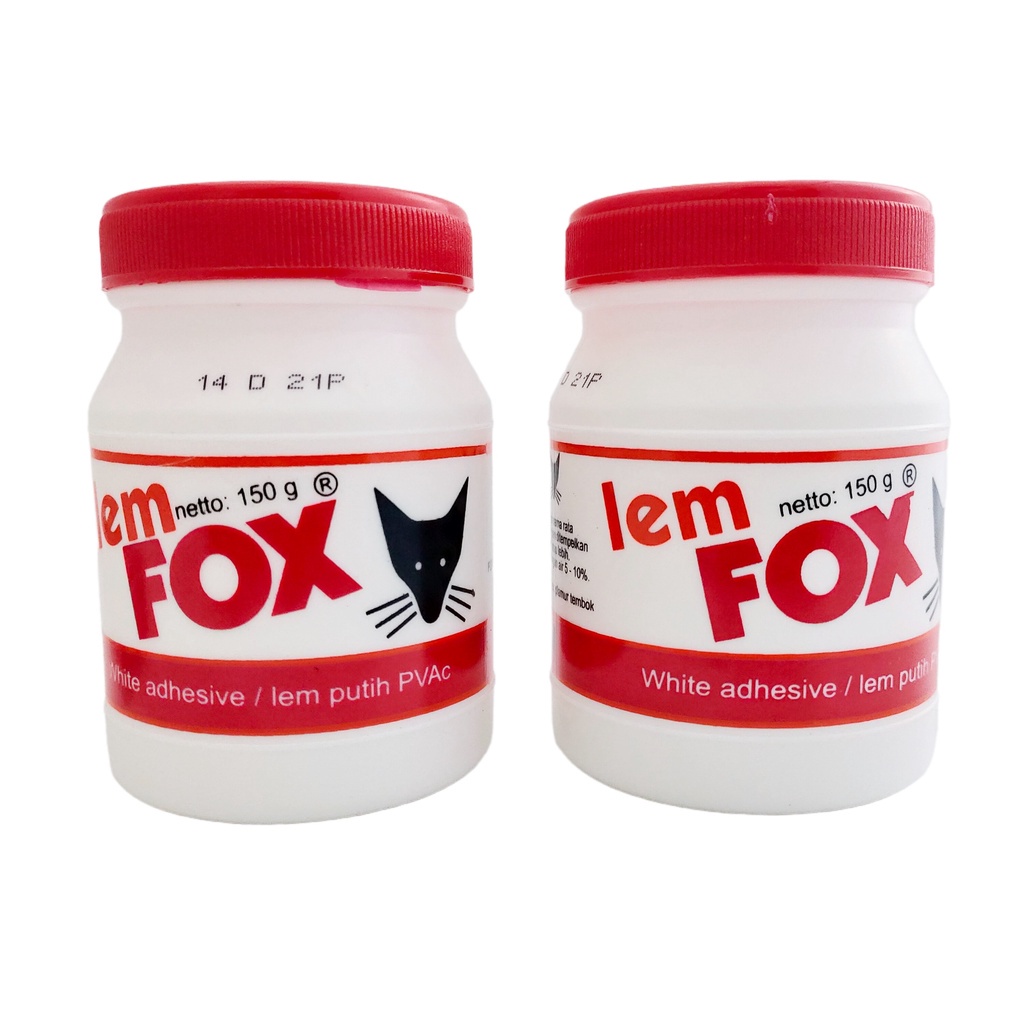 

1 pcs Lem FOX Putih White Adhesive PVAC Kayu Kertas 150Gr