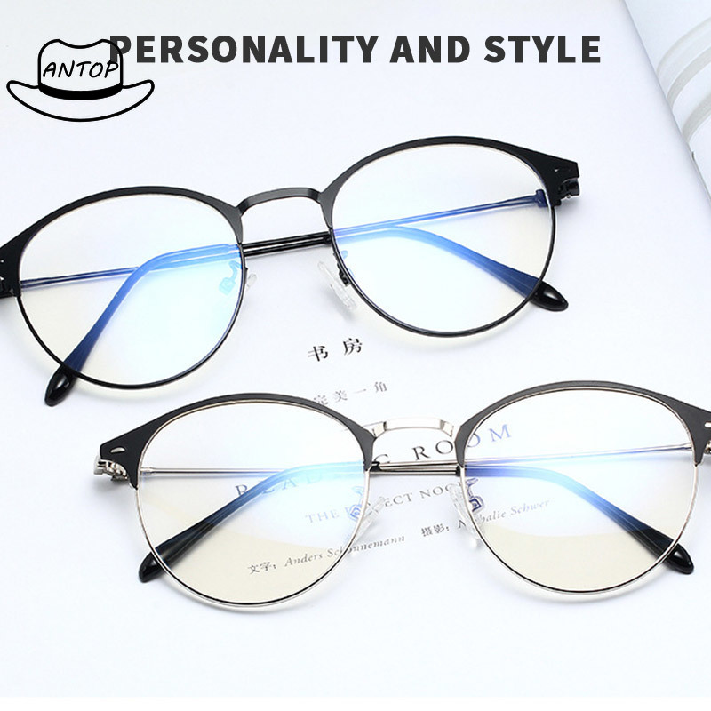 【COD】Kacamata Photocromic Korea  + Anti Radiasi Blueray (Bluechromic)Pria Wanita Frame Besi Photochromic ANTOP