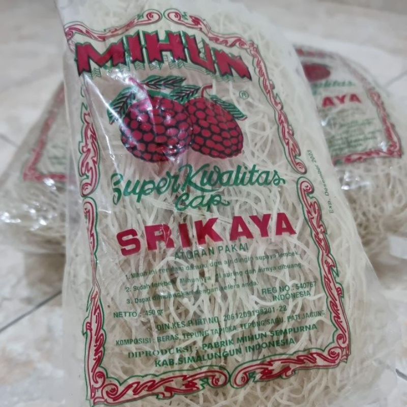 

Mihun Cap Srikaya/Bihun Makanan Mie isi 450gram