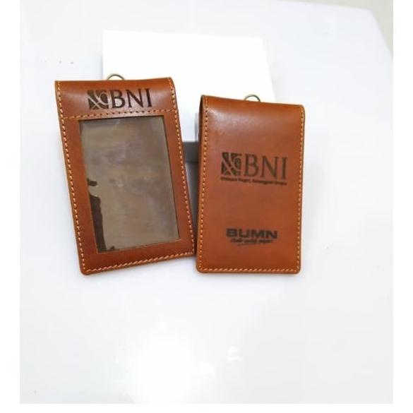 

Office & Stationery | Document Organizer | Name Tag Id Card Holder Tali Kulit Logo Bank Bni | Best Seller