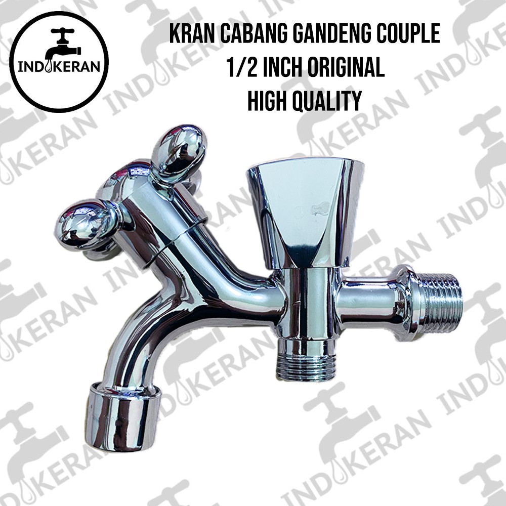 INDOKERAN - Kran Shower Cabang Couple - Tembok