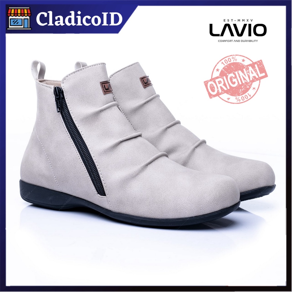 Sepatu Wanita Model Boot Cewe Fashion Korea Lavio Vania Original Bahan High Quality Spatu Cewek Terbaru