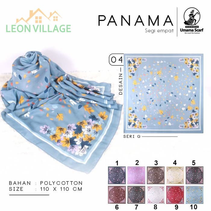 Kerudung PANAMA A4 UMAMA Hijab Jilbab Segi Empat Motif