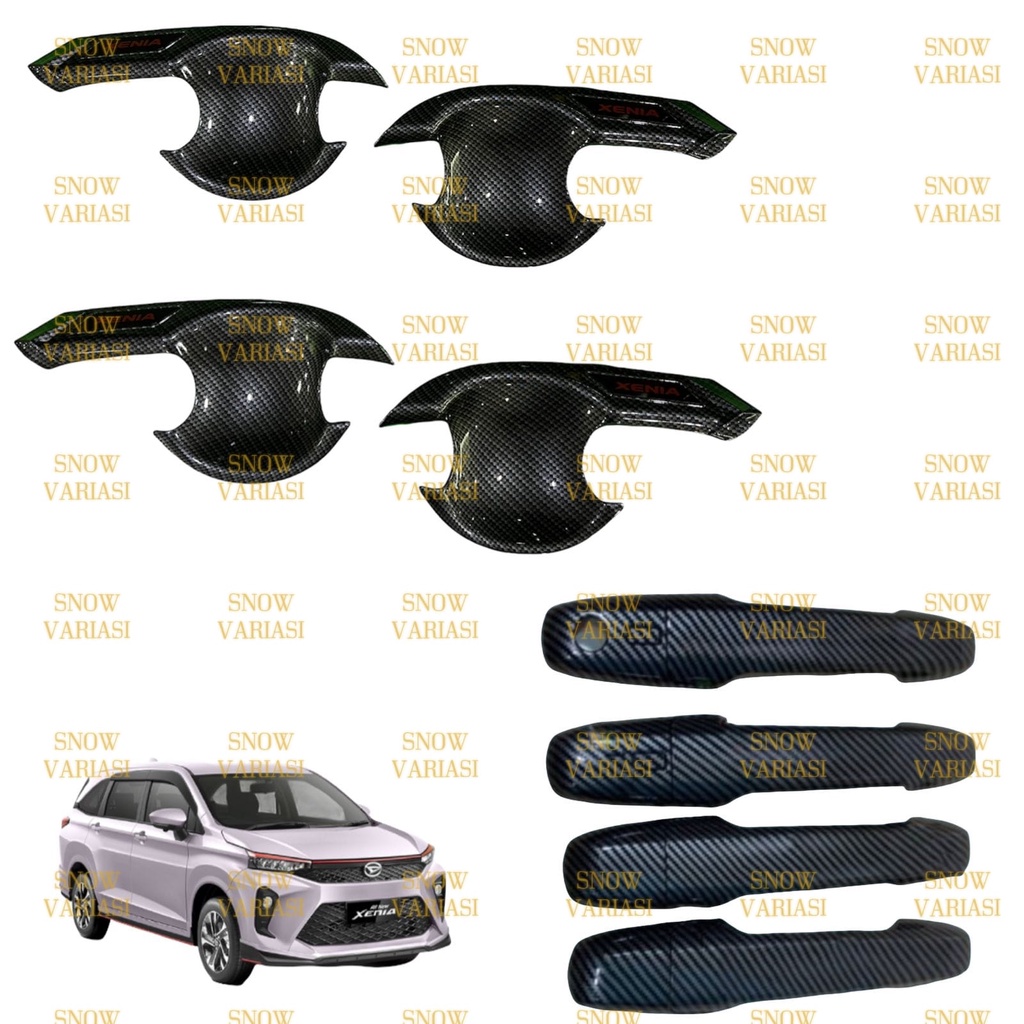 Paket Outer Handle Cover All New Xenia GR Sport 2022 Up Carbon