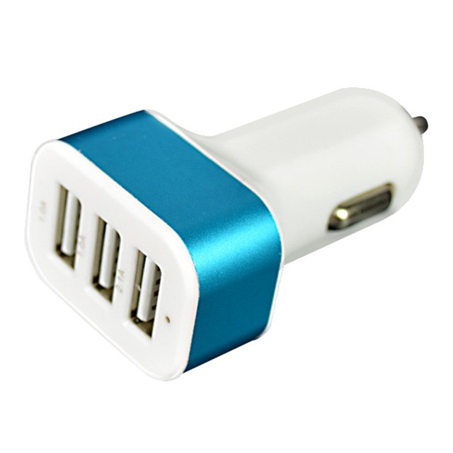 Paket Car Charger 3 Port 6.3A FREE 1 PCS KABEL CHARGER / Car Charger 3 USB Port Charger Mobil 3 colo