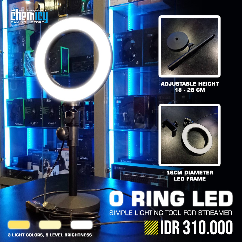 O Ring LED Lighting for Streamer / Youtuber