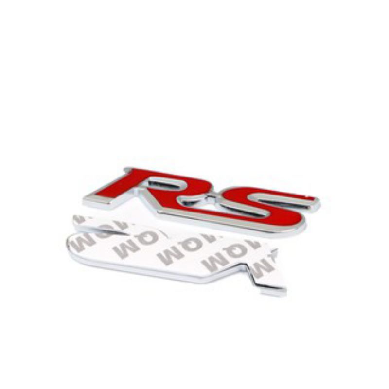 Logo Emblem Rs 3D Mobil Honda Bahan Logam Besi Hitam Chrome Civic Jazz City Mobilio