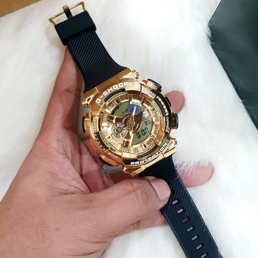 JAM TANGAN PRIA WANITA | RANTAI | KULIT | KARET | MURAH | PRIA cas10 GSHOCK GM 110 B STRAP RUBBER
