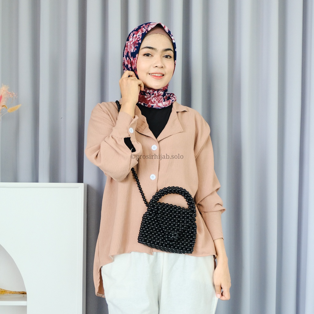 (MGA) BLOUSE BICITA FULL KANCING DAILY BUSUI WANITA BLOUSE AIRFLOW