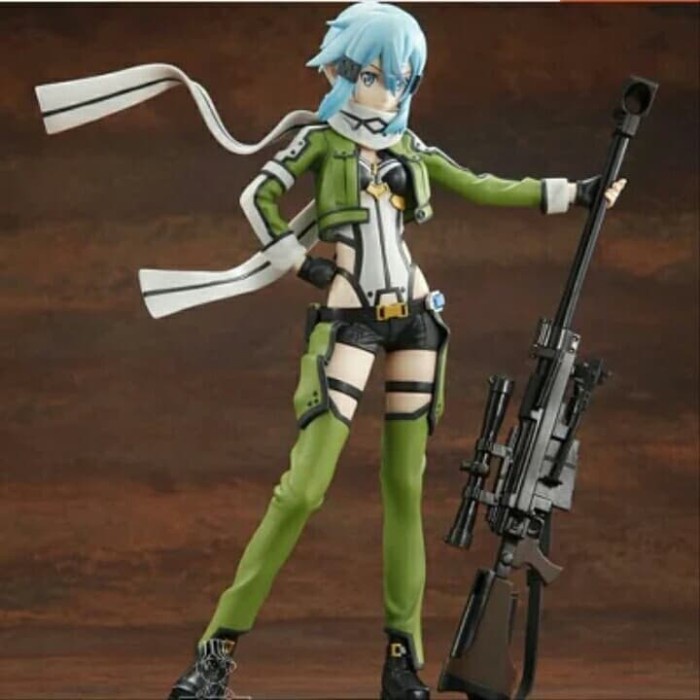 Hot Sale Pvc Sword Art Online Sao Sinon Sega Phantom Bullet Figure Terbaru