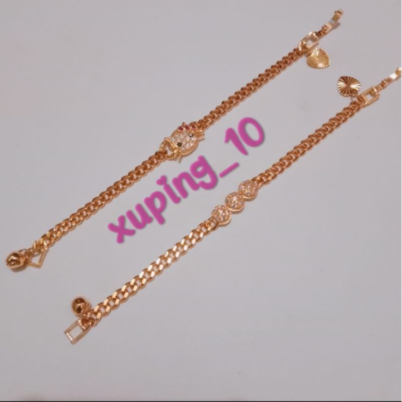 Gelang tangan xuping perhiasan anak permata cantik