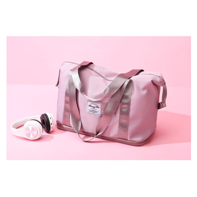 Tas Tote Bag Gym Bag Wanita Import Tas Selempang  Pink Tas tamasya tas piknik berenang senam / tas fitness / tas tote / tas selempang  / tas wanita / tas selempang wanita / tas bandara / tas airport / tas pergi / tas besar wanita