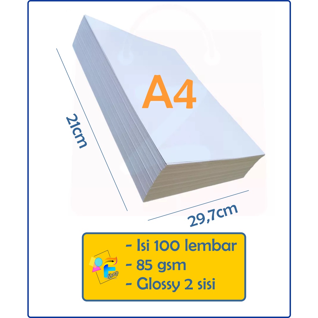 

Kertas Art Paper 85gsm - 100 lembar A4 / Tipis