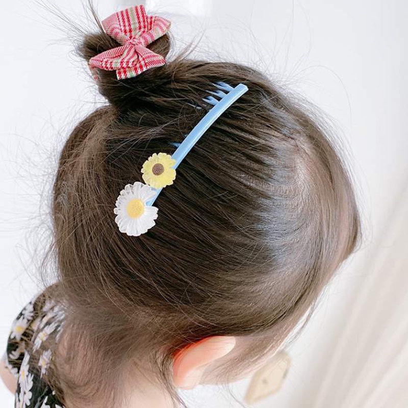 5 in 1 Sirkam Rambut Anak Perempuan Motif Karakter Dan Bunga Aksesoris Rambut Import
