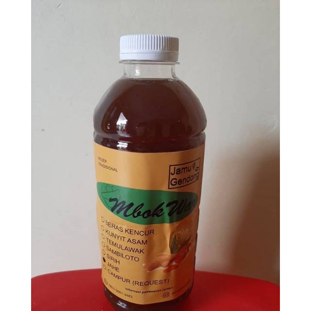 

Jahe 500ml Jamu Gendong Mbok War