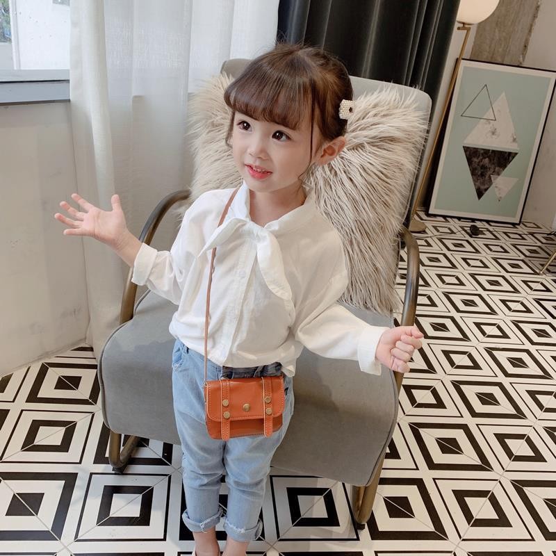 (1-5 Tahun) Blouse La Luna - Blus Anak Perempuan Kemeja Atasan Kualitas Import Gaya Korea Baju Putih Balita Lengan Panjang ZR Vedia